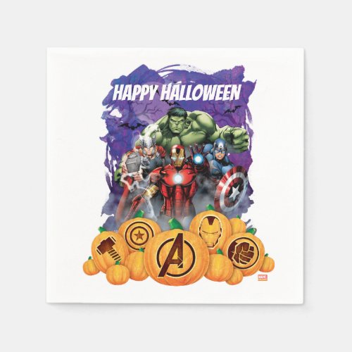 Avengers Classics  Spooky Jack_o_lantern Group Napkins
