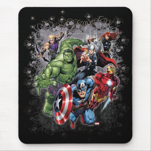 Avengers Classics  Spooky Spider Group Graphic Mouse Pad