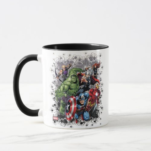 Avengers Classics  Spooky Spider Group Graphic Mug