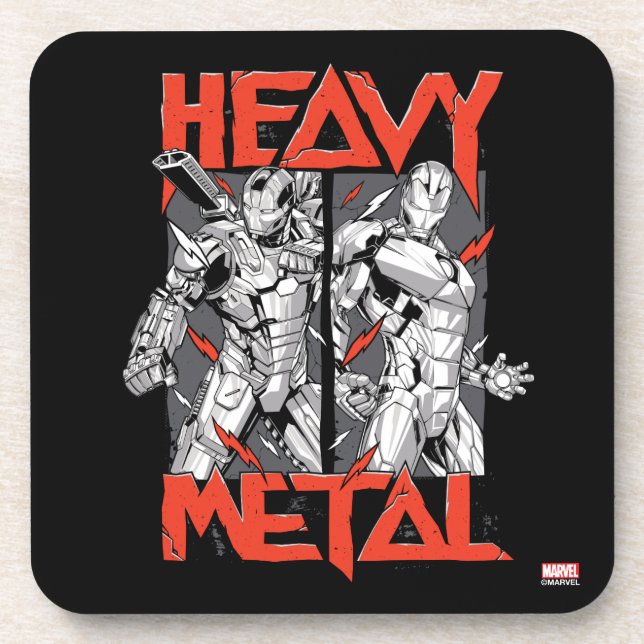 Avengers Classics | Stark Technology "Heavy Metal" Beverage Coaster (Front)