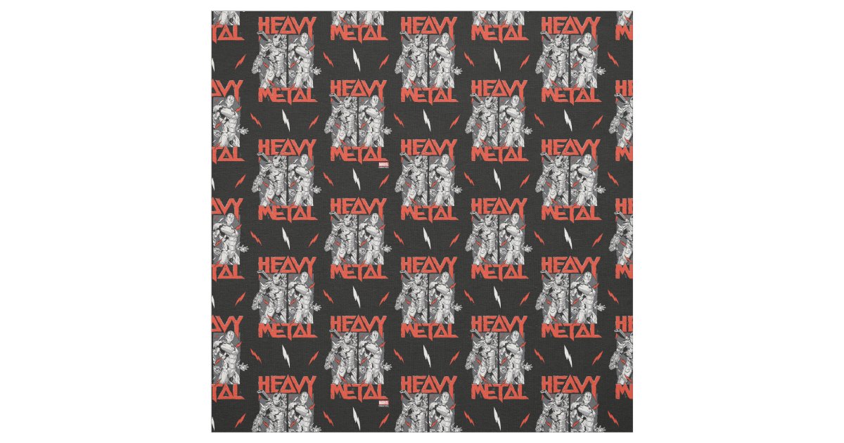 Avengers Classics Stark Technology "Heavy Metal" Fabric Zazzle