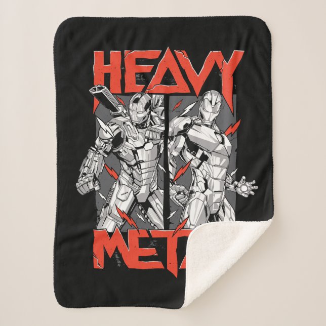 Avengers Classics | Stark Technology "Heavy Metal" Sherpa Blanket (Front)