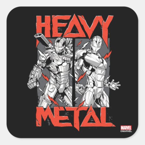 Avengers Classics  Stark Technology Heavy Metal Square Sticker