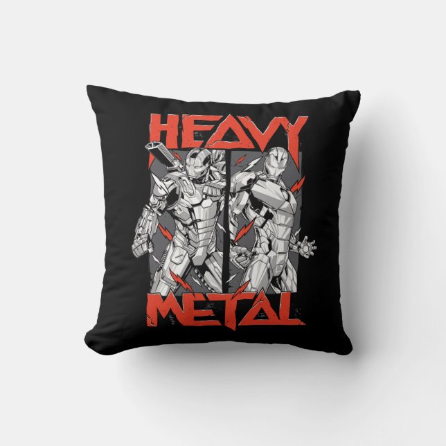 Avengers Classics | Stark Technology "Heavy Metal" Throw Pillow (Front)