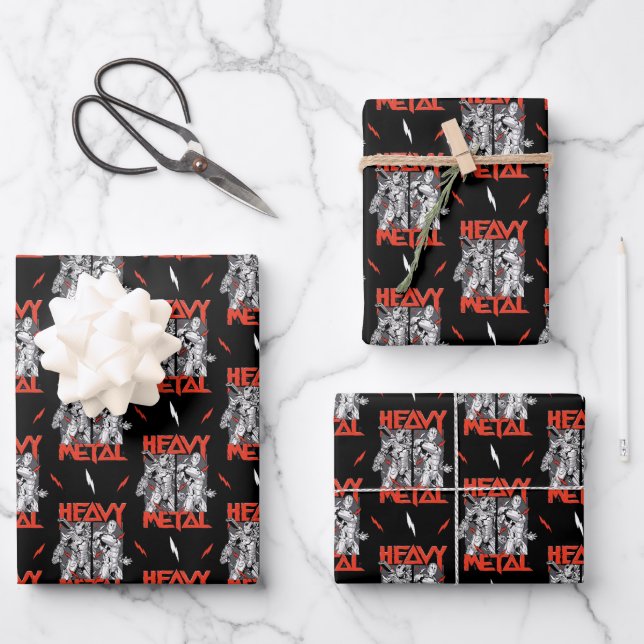 Avengers Classics | Stark Technology "Heavy Metal" Wrapping Paper Sheets (Front)