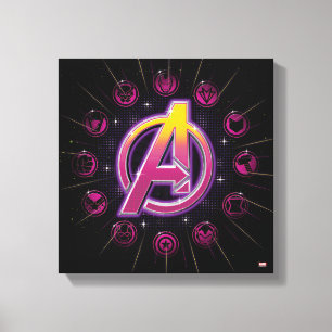 Avengers Classics   Stellar Avengers Icons Canvas Print