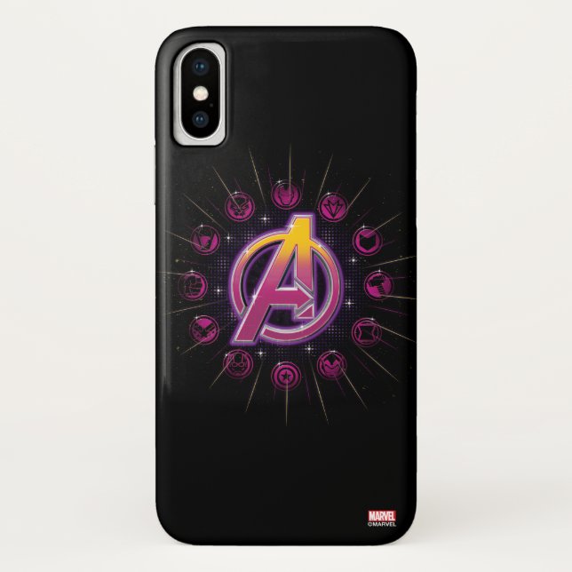Avengers Classics | Stellar Avengers Icons Case-Mate iPhone Case (Back)