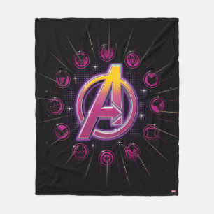Avengers Classics   Stellar Avengers Icons Fleece Blanket