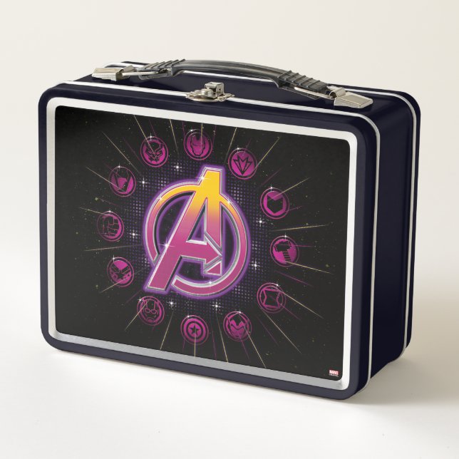 Avengers Classics | Stellar Avengers Icons Metal Lunch Box (Front)