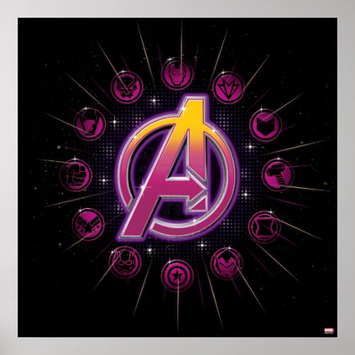 Avengers Classics  Stellar Avengers Icons Poster