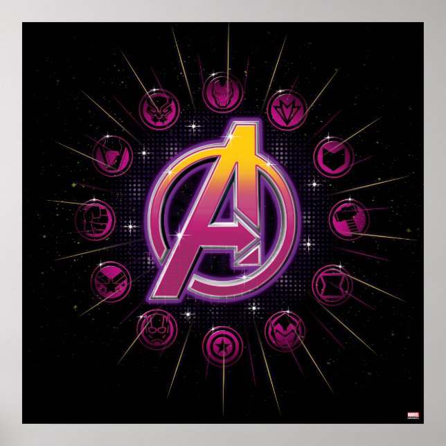 Avengers Classics | Stellar Avengers Icons Poster (Front)