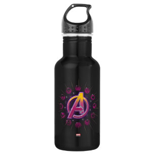 Avengers Classics   Stellar Avengers Icons Stainless Steel Water Bottle
