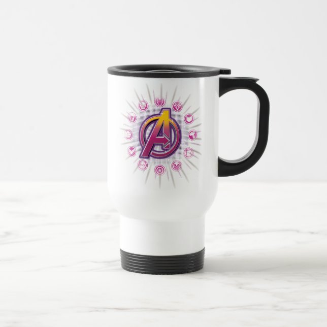 Avengers Classics | Stellar Avengers Icons Travel Mug (Right)