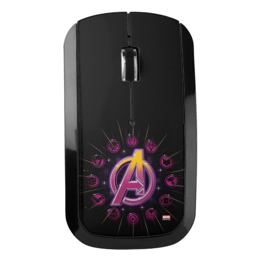Avengers Classics | Stellar Avengers Icons Wireless Mouse (Front)