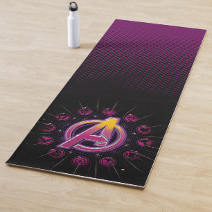 Avengers Classics   Stellar Avengers Icons Yoga Mat