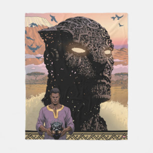 Avengers Classics   T'Challa As Black Panther Fleece Blanket