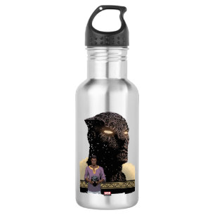 Avengers Classics   T'Challa As Black Panther Stainless Steel Water Bottle