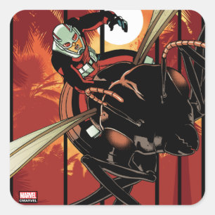 Avengers Classics The Astonishing Ant-Man Cover Square Sticker