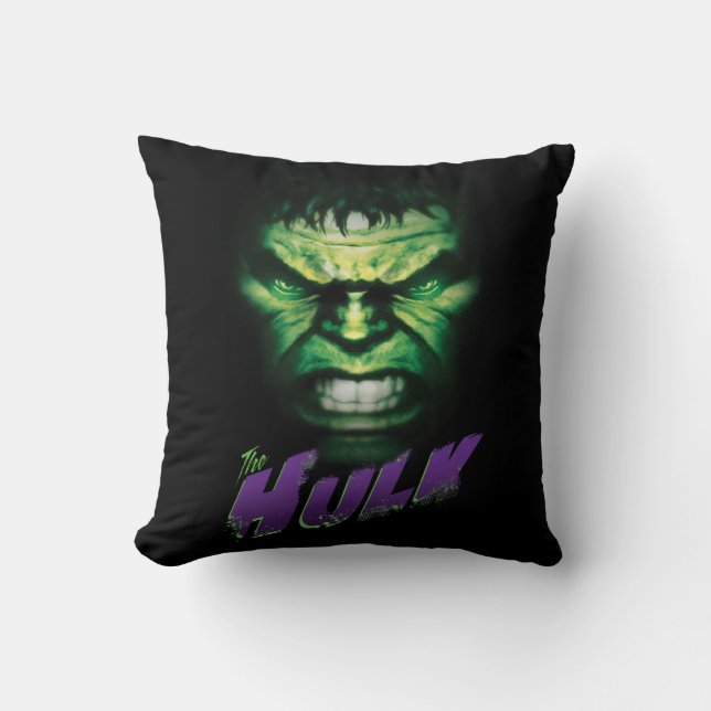 Avengers Classics | The Hulk Bold Graphic Throw Pillow (Front)