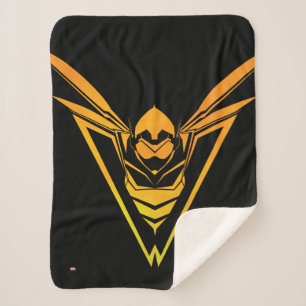 Avengers Classics   The Wasp Emblem Sherpa Blanket