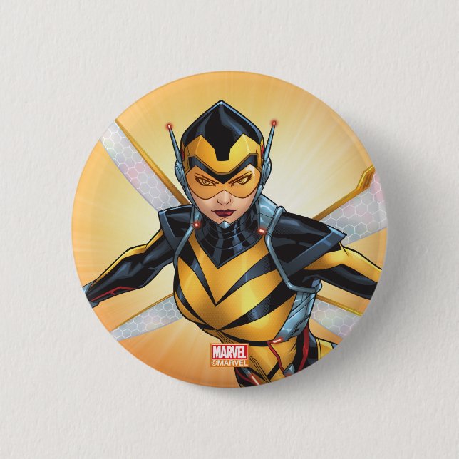 Avengers Classics | The Wasp Flying Button (Front)