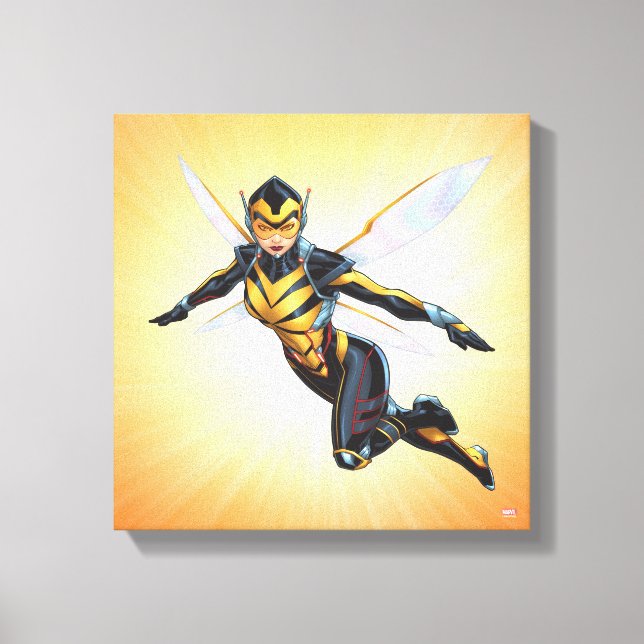 Avengers Classics | The Wasp Flying Canvas Print (Front)