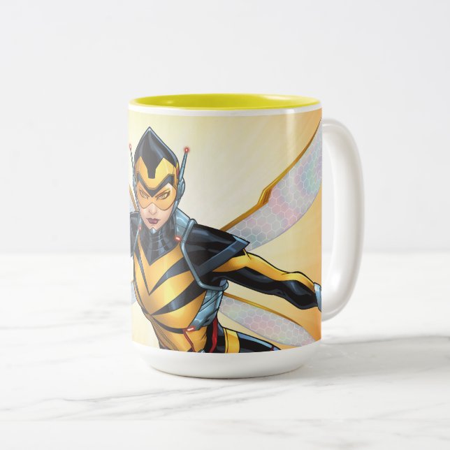 Avengers Classics | The Wasp Flying Two-Tone Coffee Mug (Front Right)