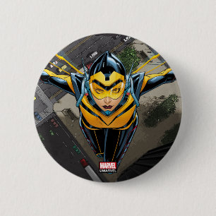 Avengers Classics   The Wasp Head-On Button