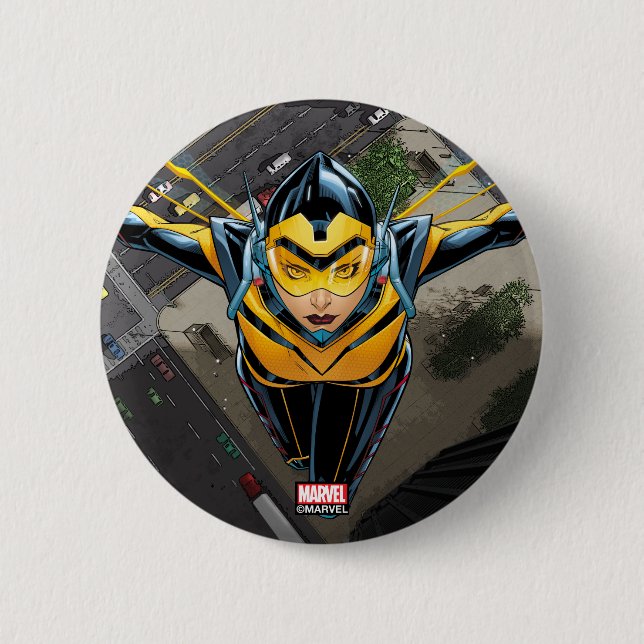 Avengers Classics | The Wasp Head-On Button (Front)