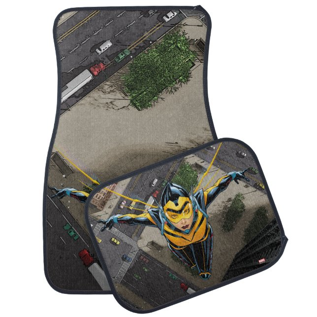 Avengers Classics | The Wasp Head-On Car Floor Mat (Set)
