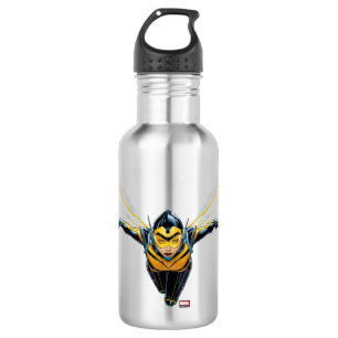 Avengers Classics   The Wasp Head-On Stainless Steel Water Bottle