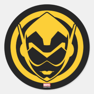 Avengers Classics   The Wasp Icon Classic Round Sticker