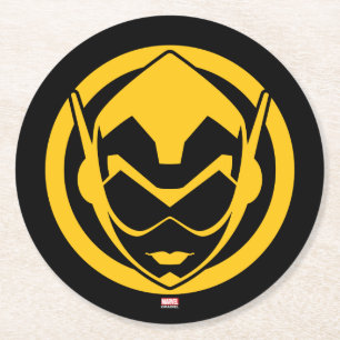 Avengers Classics   The Wasp Icon Round Paper Coaster