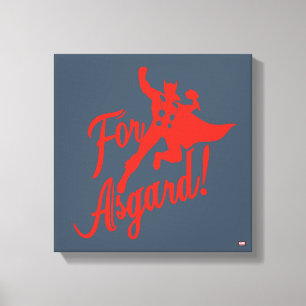 Avengers Classics   Thor "For Asgard" Silhouette Canvas Print