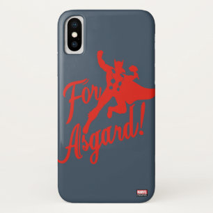 Avengers Classics Thor "For Asgard" Silhouette iPhone X Case