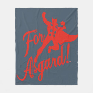 Avengers Classics   Thor "For Asgard" Silhouette Fleece Blanket