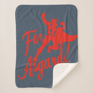 Avengers Classics   Thor "For Asgard" Silhouette Sherpa Blanket