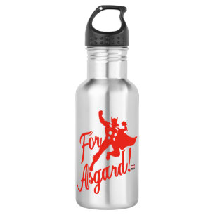 Avengers Classics Thor "For Asgard" Silhouette Stainless Steel Water Bottle