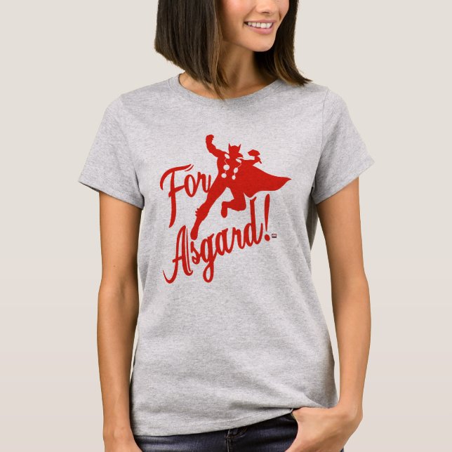 Avengers Classics | Thor "For Asgard" Silhouette T-Shirt (Front)