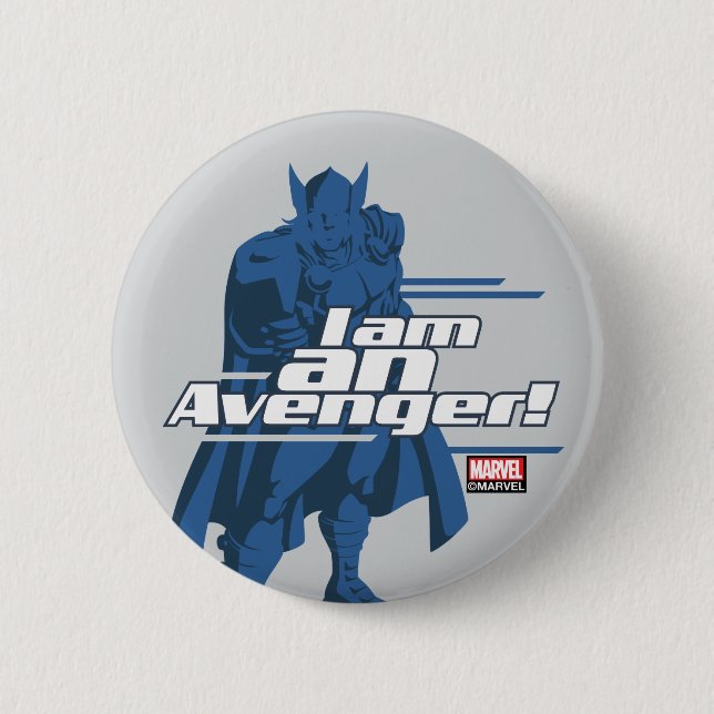 Avengers Classics | Thor "I Am" Graphic Button (Front)