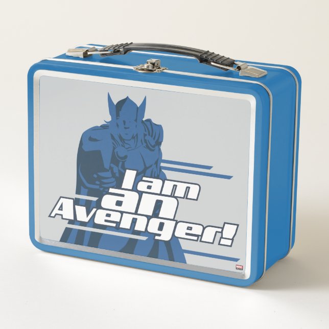 Avengers Classics | Thor "I Am" Graphic Metal Lunch Box (Front)