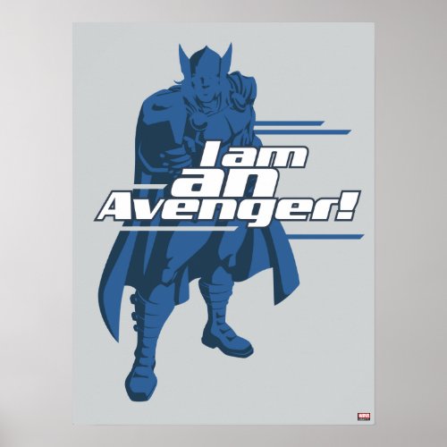 Avengers Classics  Thor I Am Graphic Poster
