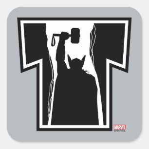 Avengers Classics   Thor Icon Square Sticker