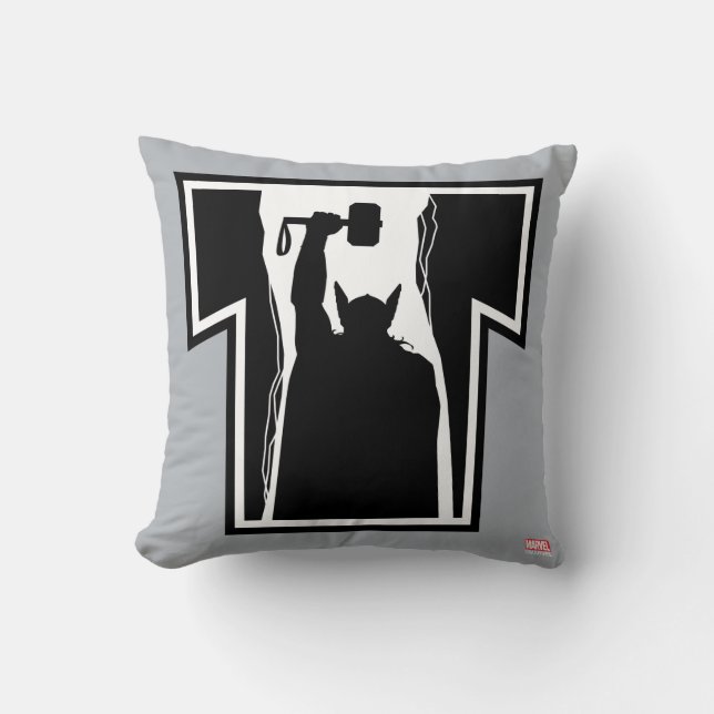 Avengers Classics | Thor Icon Throw Pillow (Front)