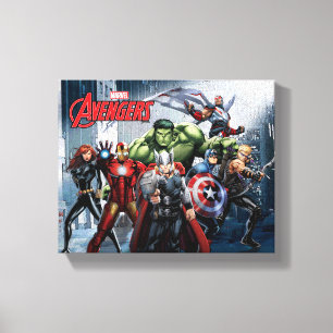 Avengers Classics   Thor Leading Avengers Canvas Print