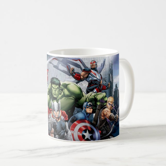 Avengers Classics | Thor Leading Avengers Coffee Mug (Front Right)