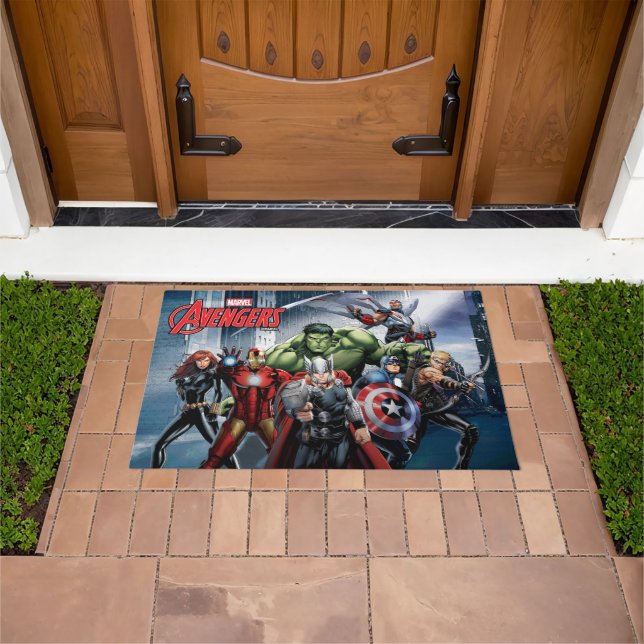 Avengers Classics | Thor Leading Avengers Doormat (Outdoor)