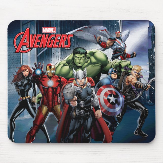 Avengers Classics | Thor Leading Avengers Mouse Pad (Front)