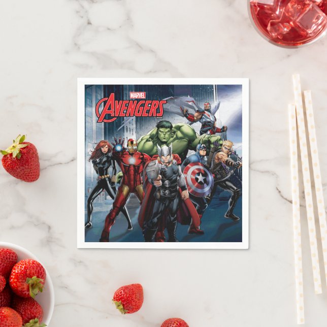 Avengers Classics | Thor Leading Avengers Napkins (Insitu)