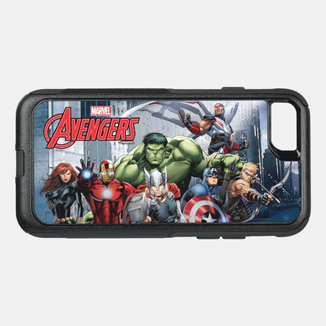 Avengers Classics | Thor Leading Avengers Otterbox iPhone Case (Back Horizontal)